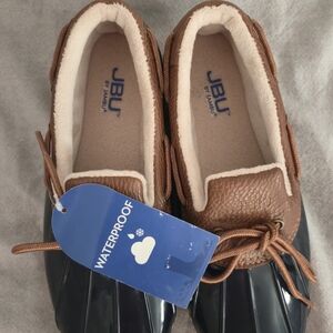JBU Woodbury Waterproof Shoes in Brown and Cream
